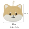 Cartoon Shiba Inu all-cotton towel cloth hand towel, Kanglewu Absorbent cute animal creative towel, custom-made Specification image
